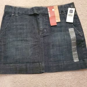 GAP Denim dark wash mini skirt size 1 NWT